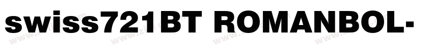 swiss721BT ROMANBOL字体转换